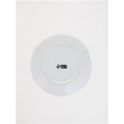 Тарелка новогодняя плоская «Зимний уют», d=19 см