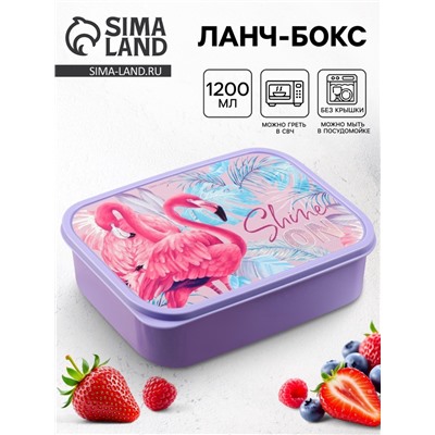 Ланч - бокс прямоугольный Shine on, 1200 мл
