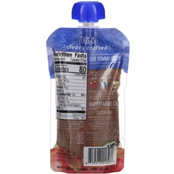 Happy Family Organics, Органическое детское питание, 2-й этап, 6+ месяцев, яблоко, голубика и овес, 4,0 унции(113 г)
