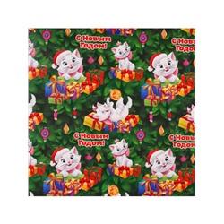 Упаковочная бумага «Кошечка», 70×100 см
