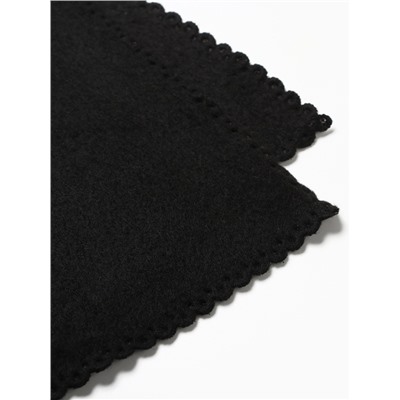 Плед флисовый «Экономь и Я», 150×130 см, чёрный, флис 160 г/м²