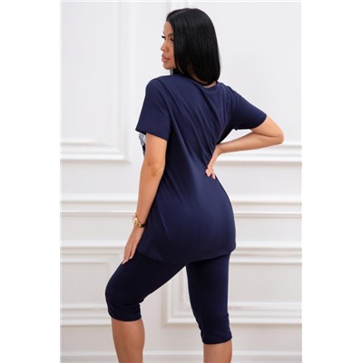 Костюм женский 102 (Темно-синий)