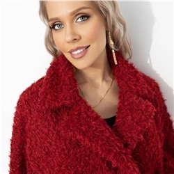 Полупальто с акцентным подкладом, Слишком заметна (красный закат, oversize, 50-56)