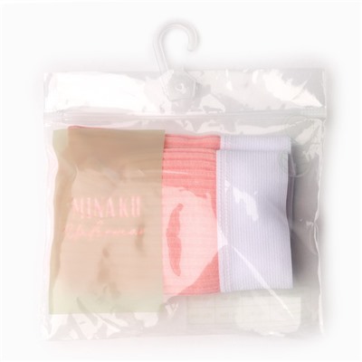 Трусы женские слипы MINAKU в рубчик, размер 40-42, розовые