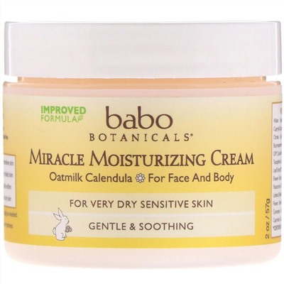 Babo Botanicals, Miracle, увлажняющий крем, 57 г (2 унции)