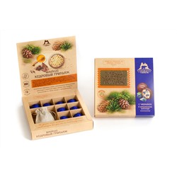 Мягкий кедровый грильяж с Черникой и травяным чаем / коробка / 120 гр / ТМ Территория Тайги