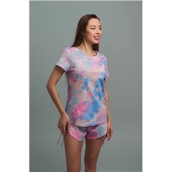 Женская хлопковая пижама с шортами Happyfox