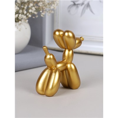 Статуэтка Собака 9х4х10 см / DG-001 /уп 18/золото