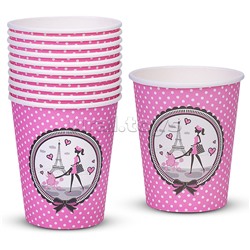 Набор посуды одноразовой "Париж" стаканы (10 шт)