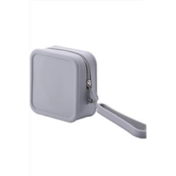 Kristaller Косметичка женская силиконовая, квадратная, серый KRISTALLER, 1119686