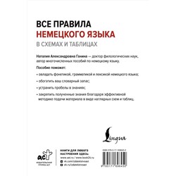 АСТ Н. А. Ганина "Все правила немецкого языка в схемах и таблицах"