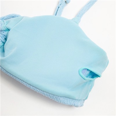 Купальник раздельный с завязками спереди женский MINAKU, размер 48, голубой