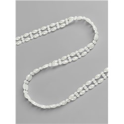 Жемчуг на нитях Арт Узор, плоский, 10 мм, 9±1 м, цвет молочный