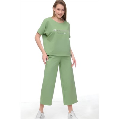 Костюм с брюками с кюлотами, футер двухнитка, Арт. 1050 НАТАЛИ, 981596