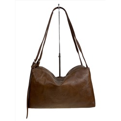 Женская сумка из искусственной кожи, цвет коричневый