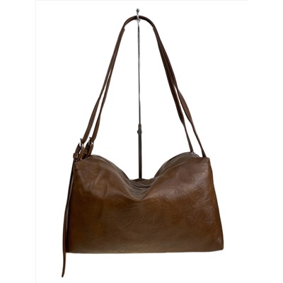 Женская сумка из искусственной кожи, цвет коричневый