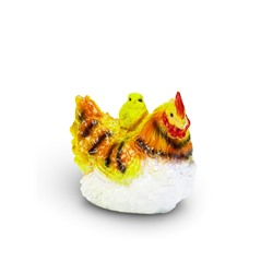 Садовая фигура из гипса «Курица с цыплёнком», 19×11×15.5 см