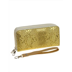 Женское портмоне из искусственной кожи, цвет  золото