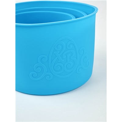 Силиконовая форма «ХВ» для кулича на Пасху, 3 шт.