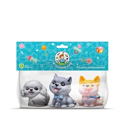 Набор игрушек для купания "Кошечки и собачки" в пакете