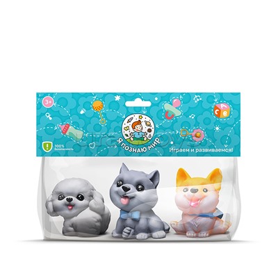 Набор игрушек для купания "Кошечки и собачки" в пакете
