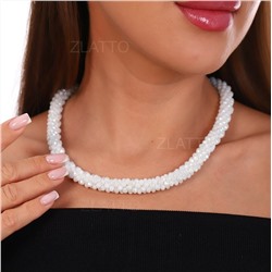 Бусы из бисера, цвет бело-желтый перламутр, 301592, арт. 032.341