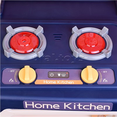 Игровой набор кухня "Давай играть" (свет, звук) 69 предметов, в коробке