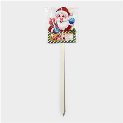 Новогодний топпер декоративный «Дедушка мороз», 18×68 см