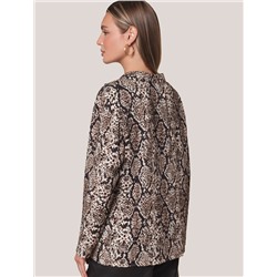 Блузка из вискозы с принтом