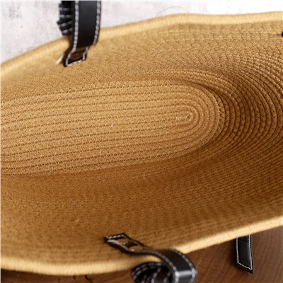 Сумка плетеная 45x29x16x26 / DW-08 /уп 50/коричневая