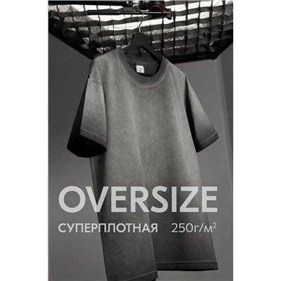 Мужская футболка оверсайз с эффектом градиент Happyfox