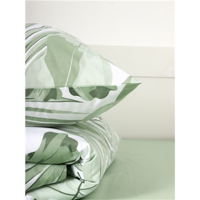 Постельное бельё евро «Этель» Tropics (вид 2), поплин