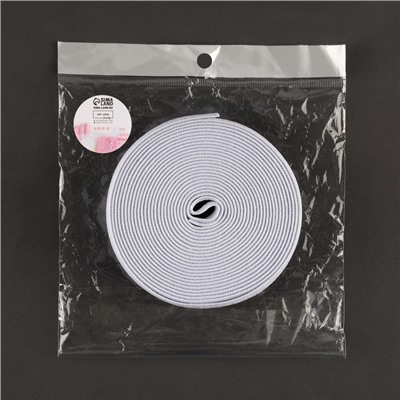 Резинка тканая, мягкая, 40 мм, 4.5±1 м, чёрная, белая