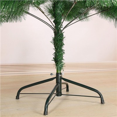 Искусственная ёлка с инеем «Зимнее волшебство. Кедр зелёный», 180 см, d иголок 10 см, 235 веток