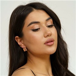 Серьги коллекция "Дубай" покрытие позолота, 43176, арт.214.245