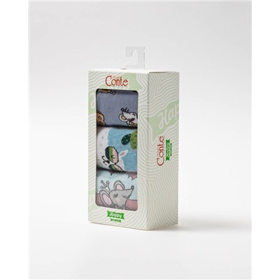 Носки женские CONTE ELEGANT HAPPY (3 пары в коробке) Хлопковые носки