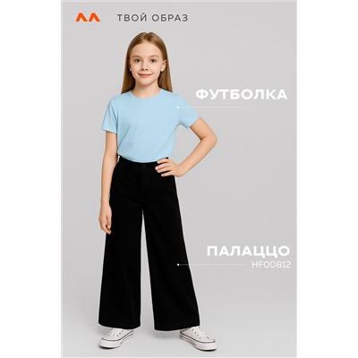 Детская однотонная футболка Happyfox