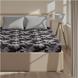 Простыня на резинке 1.5-спальная «Этель. Сумерки», 160×200+25 см, бязь