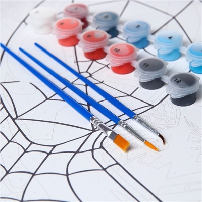 Картина по номерам с подрамником «Человек-паук», 30×40 см