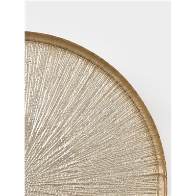 Блюдо для торта «Кувшинка», d=21 см, на ножке, стекло, золотистое