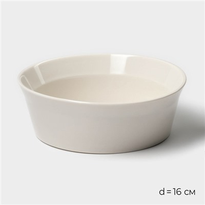 Салатники Magistro Whitewarm, 380/700/1.2 л, d=12/16/20.5 см, набор 3 шт., фарфор, белые