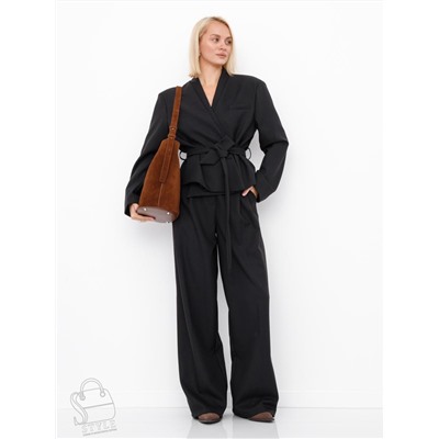 Сумка женская кожаная 1007M brown Polina&Eiterou