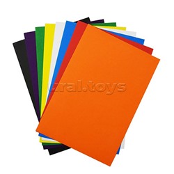 Бумага цветная двухсторонняя А4 8л, 8цв. "Щенок с букетом"