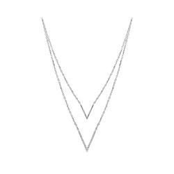 Колье из серебра куб.циркон., В10-1530