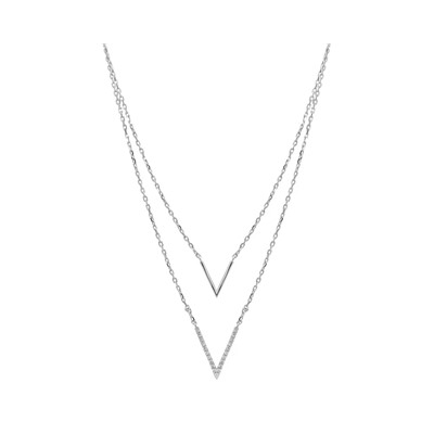 Колье из серебра куб.циркон., В10-1530