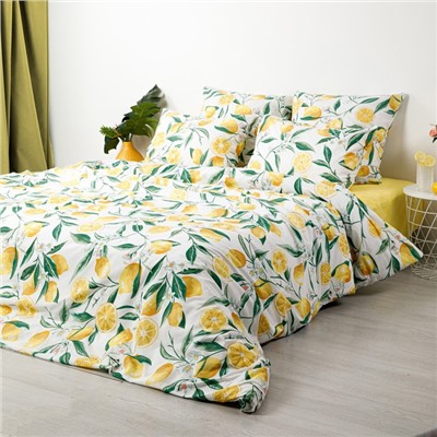 Постельное бельё 1.5-спальное «Ночь нежна. Лимоны», поплин