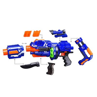 Автомат "Сражение" с мягкими шариками, в коробке