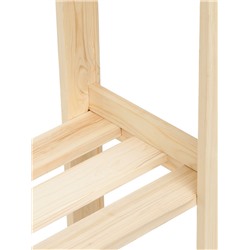 Стеллаж деревянный, 4 полки, 150×64×27.5 см, хвоя, второй сорт, напольный, «Добропаровъ»