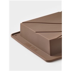 Форма для дубайского шоколада Доляна «Ломтики», 25×14×2.5 см, силикон, коричневая