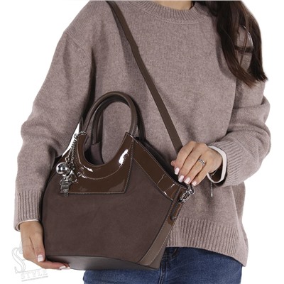 Сумка женская  5505-80FRAA coffee Farfalla Rosso